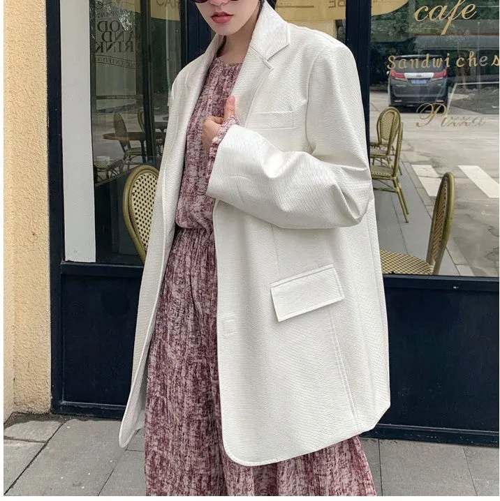 8GIRLS THROW ON BLAZER IN WHITE