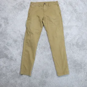 American Eagle Outfitters Mens Chino Pant Slash Pockets Mid Rise Khaki W30XL34