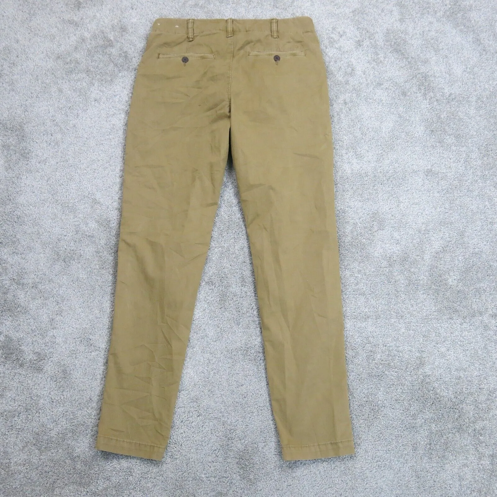 American Eagle Outfitters Mens Chino Pant Slash Pockets Mid Rise Khaki W30XL34