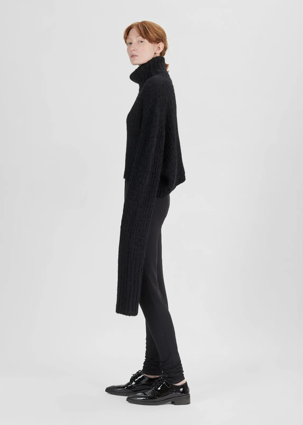 Asymmetrical Oversized Turtleneck