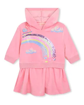 Baby Girls Pink Velvet Dress