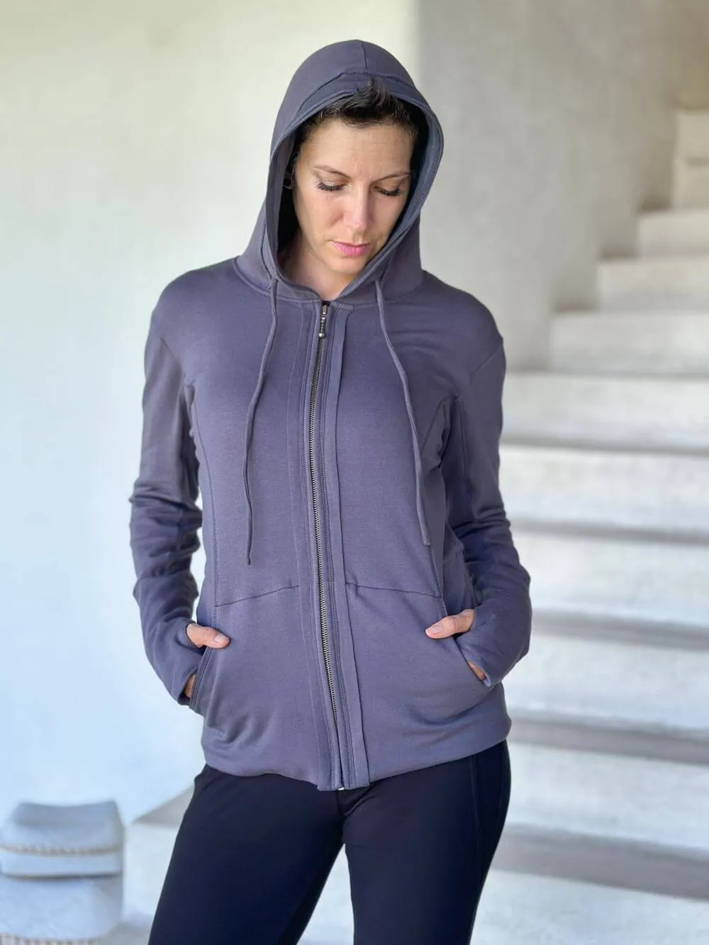 Bamboo Fleece Zipper Hoodie Jacket