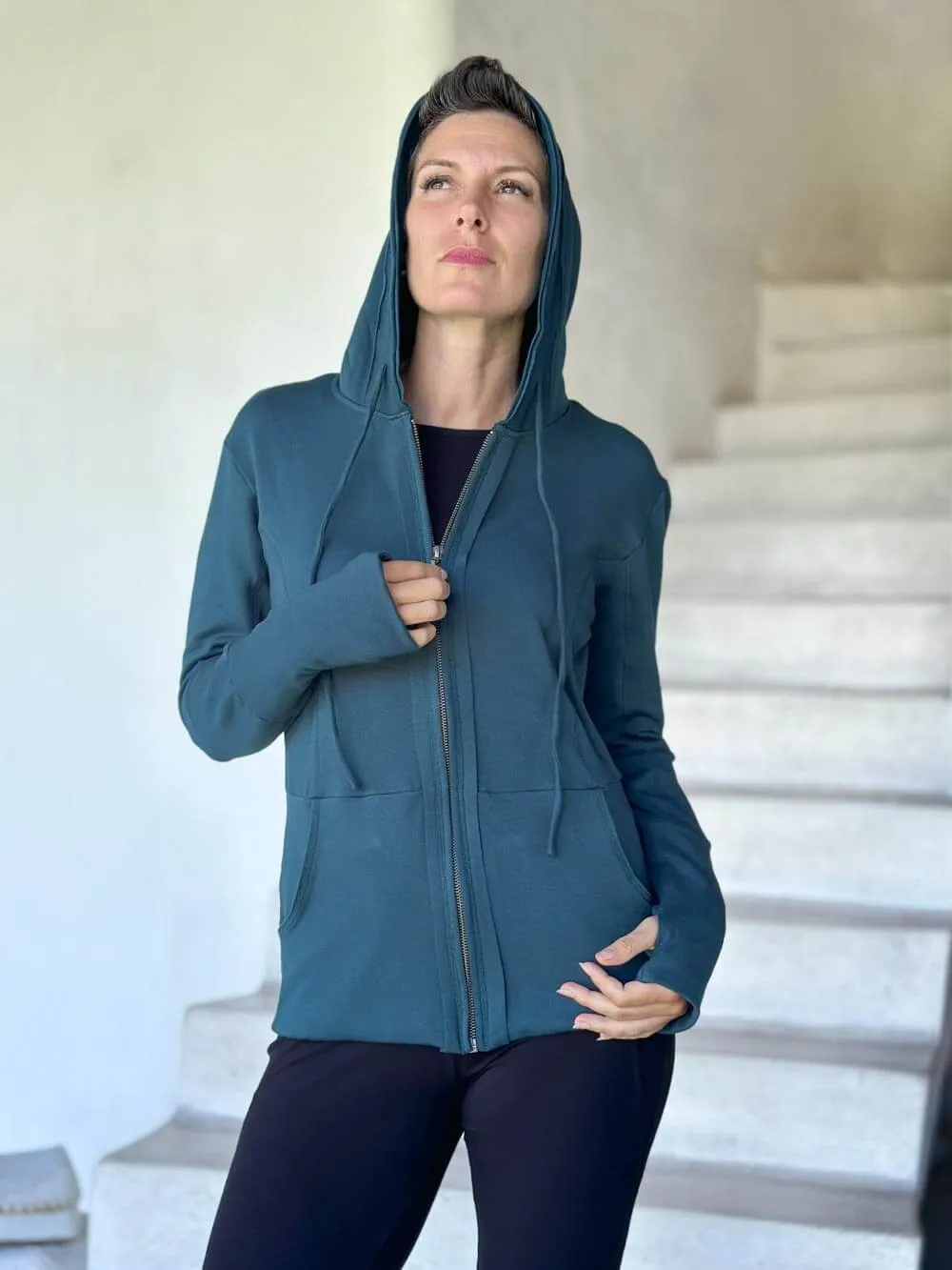 Bamboo Fleece Zipper Hoodie Jacket