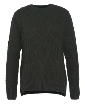 Barbour Burne Crew Knitted Jumper, olive