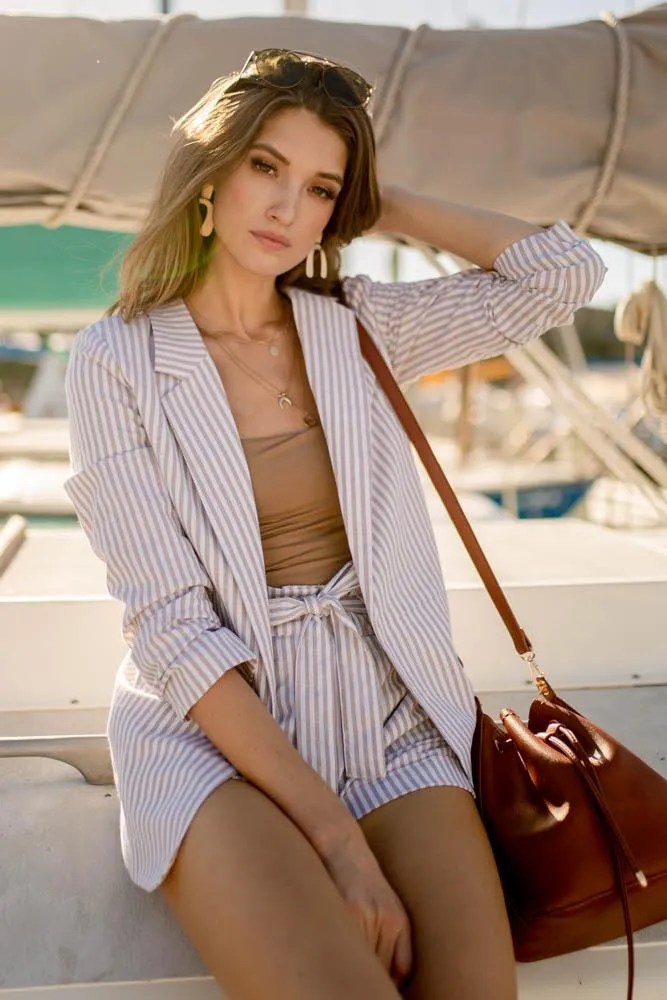 Belen Striped Blazer