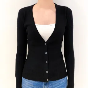 Black Cashmere Cardigan Extra Small