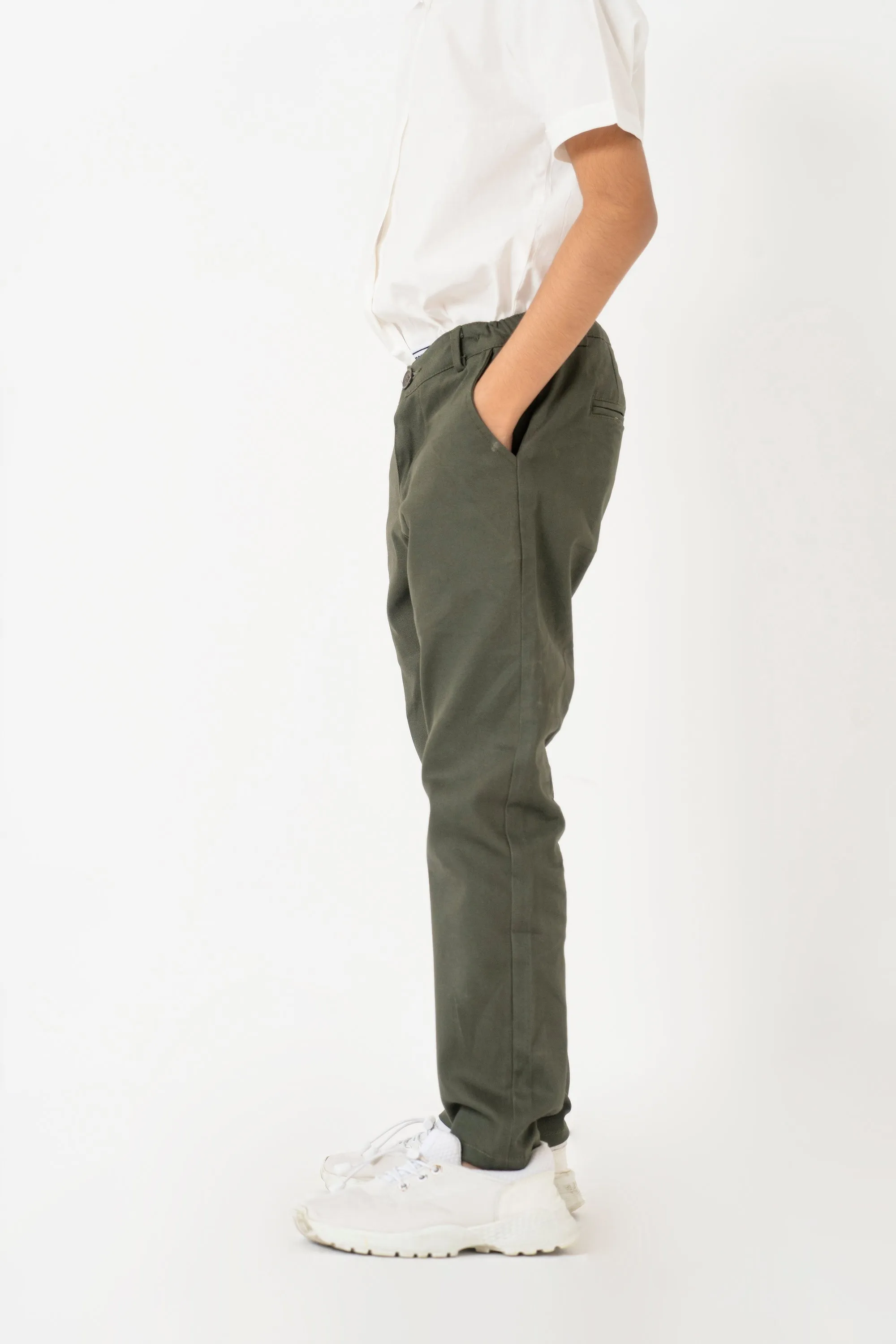 Boys Chino Pants -  Green