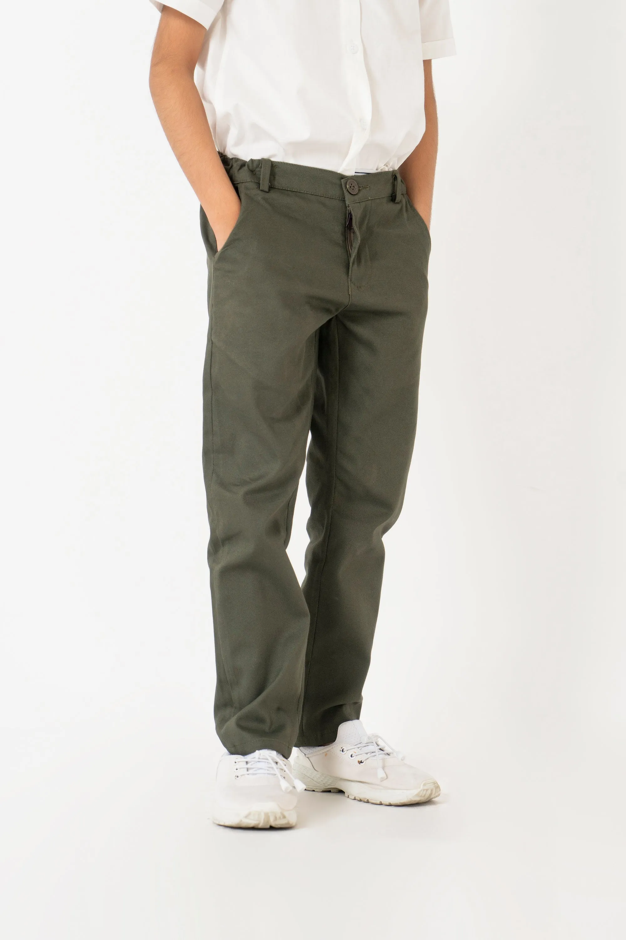 Boys Chino Pants -  Green