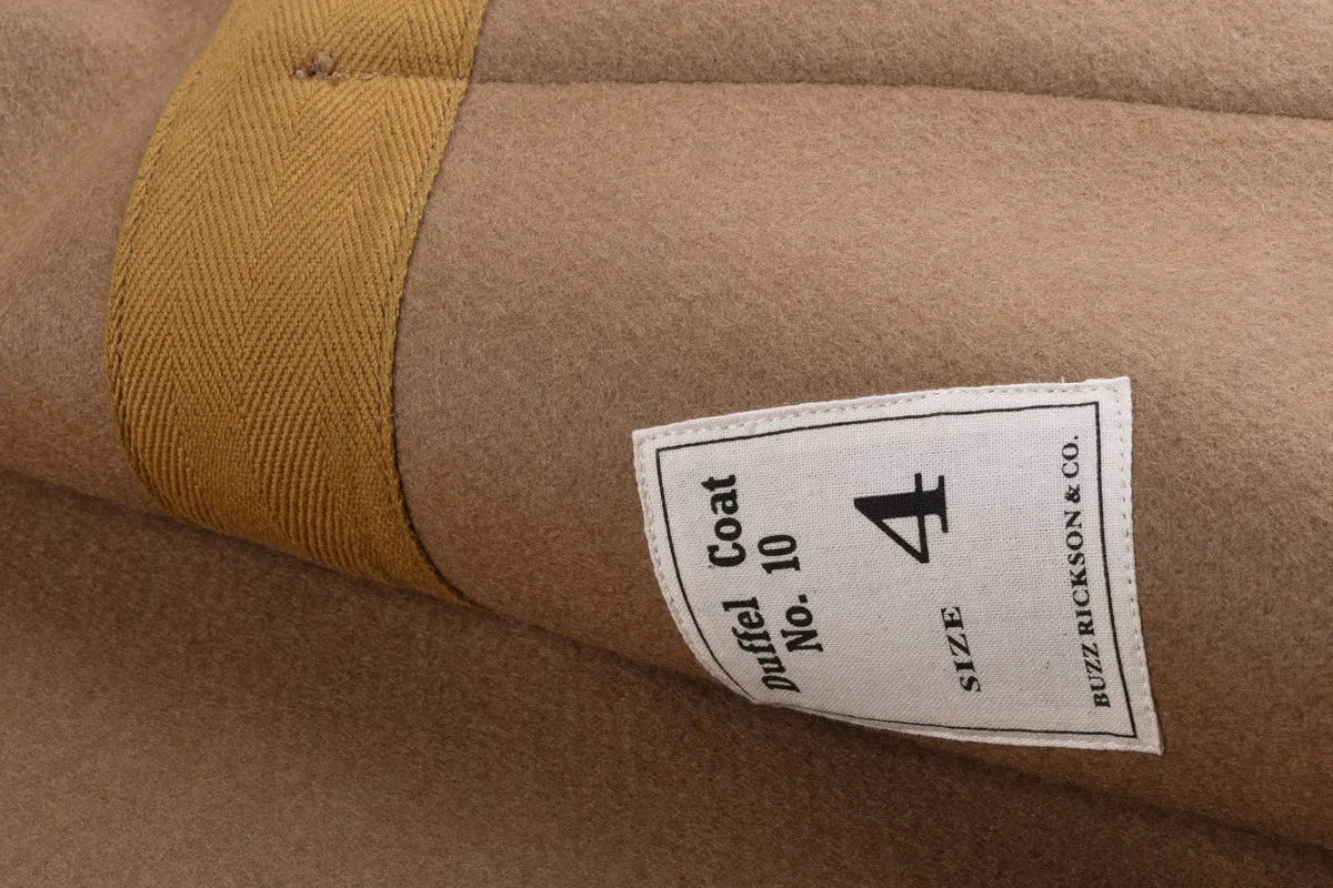 BUZZ RICKSON'S AVIATION ASSOCIATES DUFFEL COAT - CAMEL