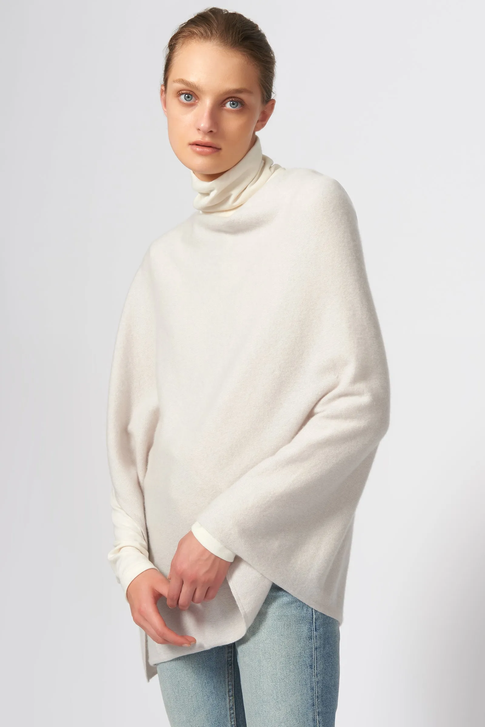 Cashmere Poncho - Haze