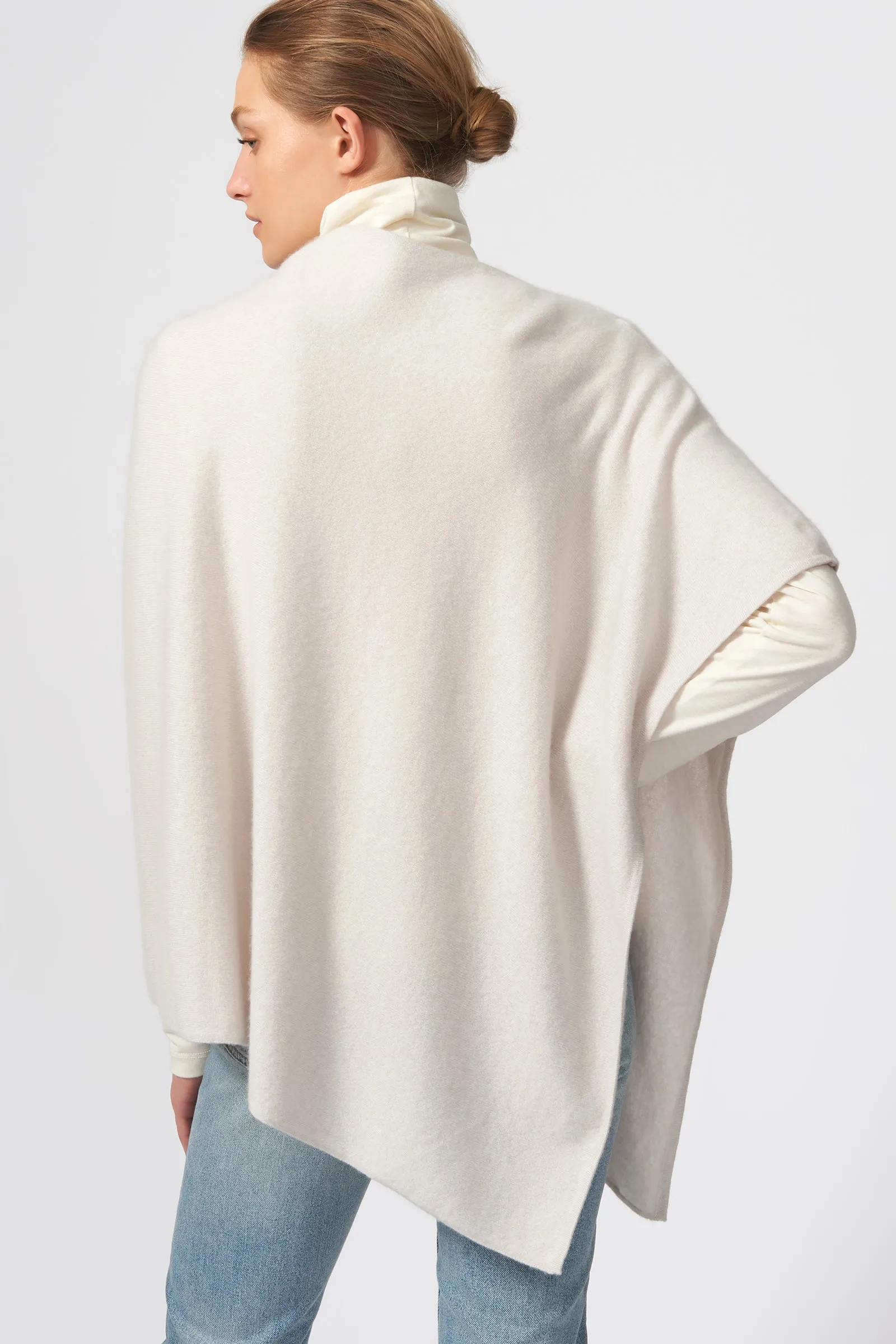 Cashmere Poncho - Haze