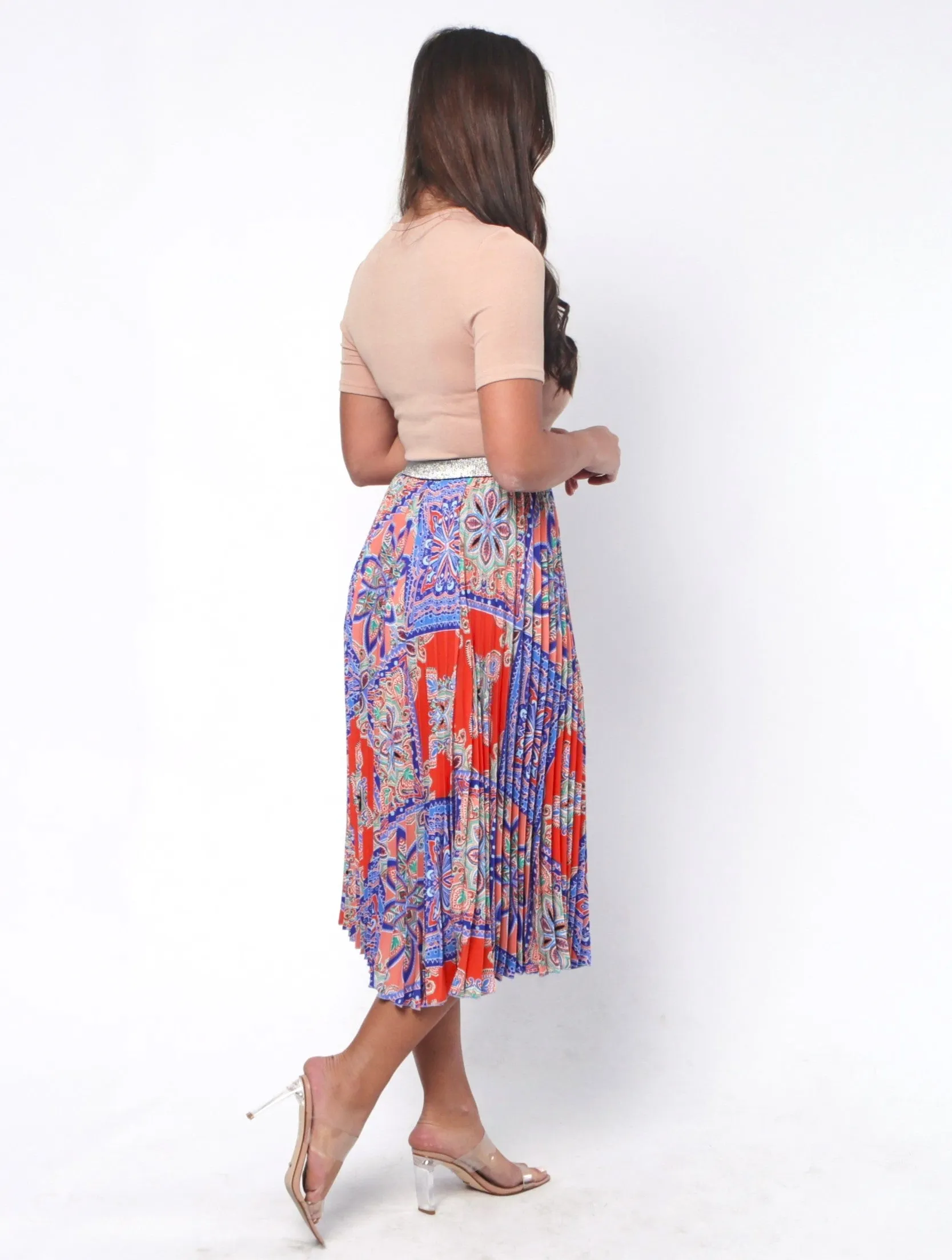 Celine Skirt - Orange Print