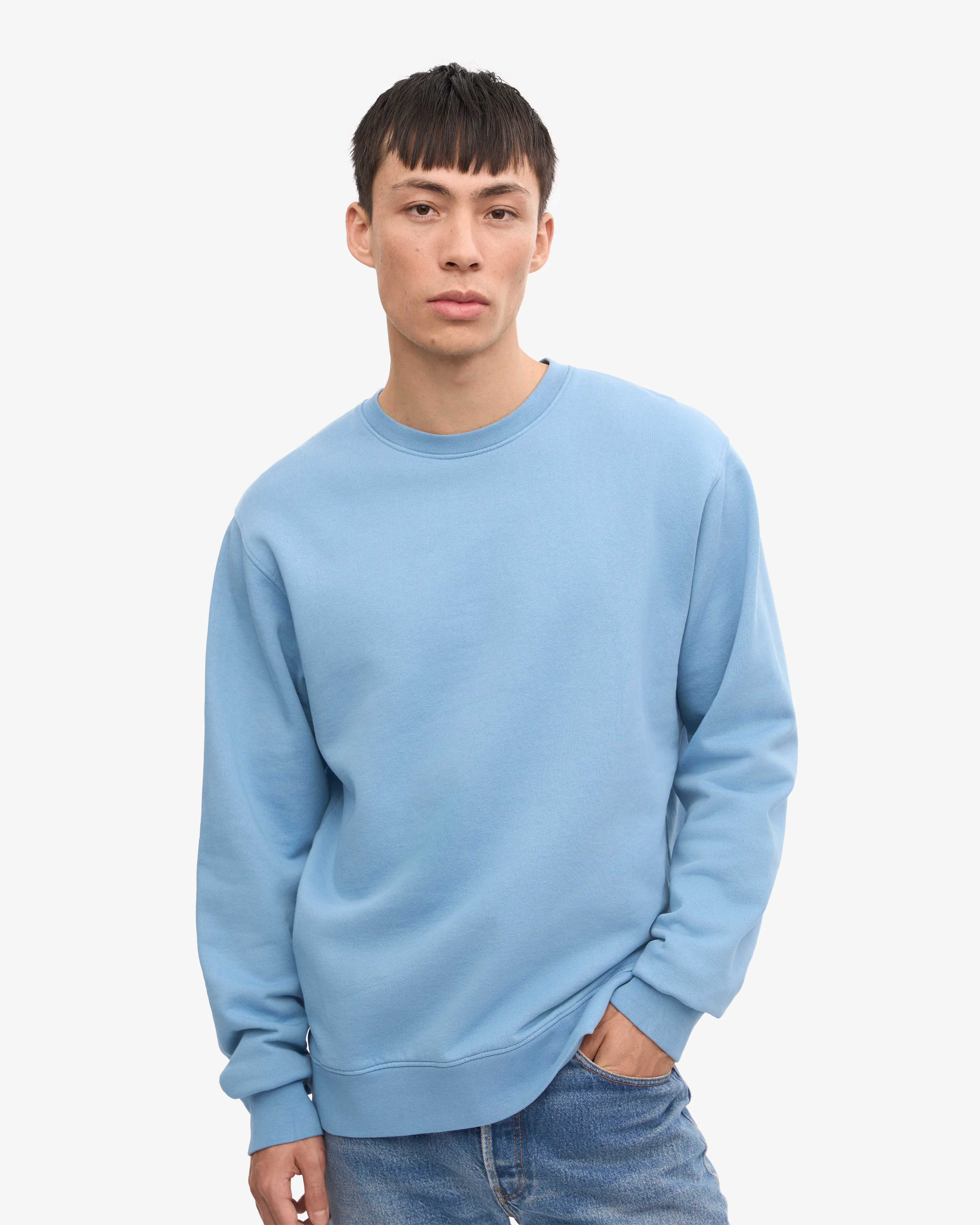 Classic Organic Crew - Seaside Blue