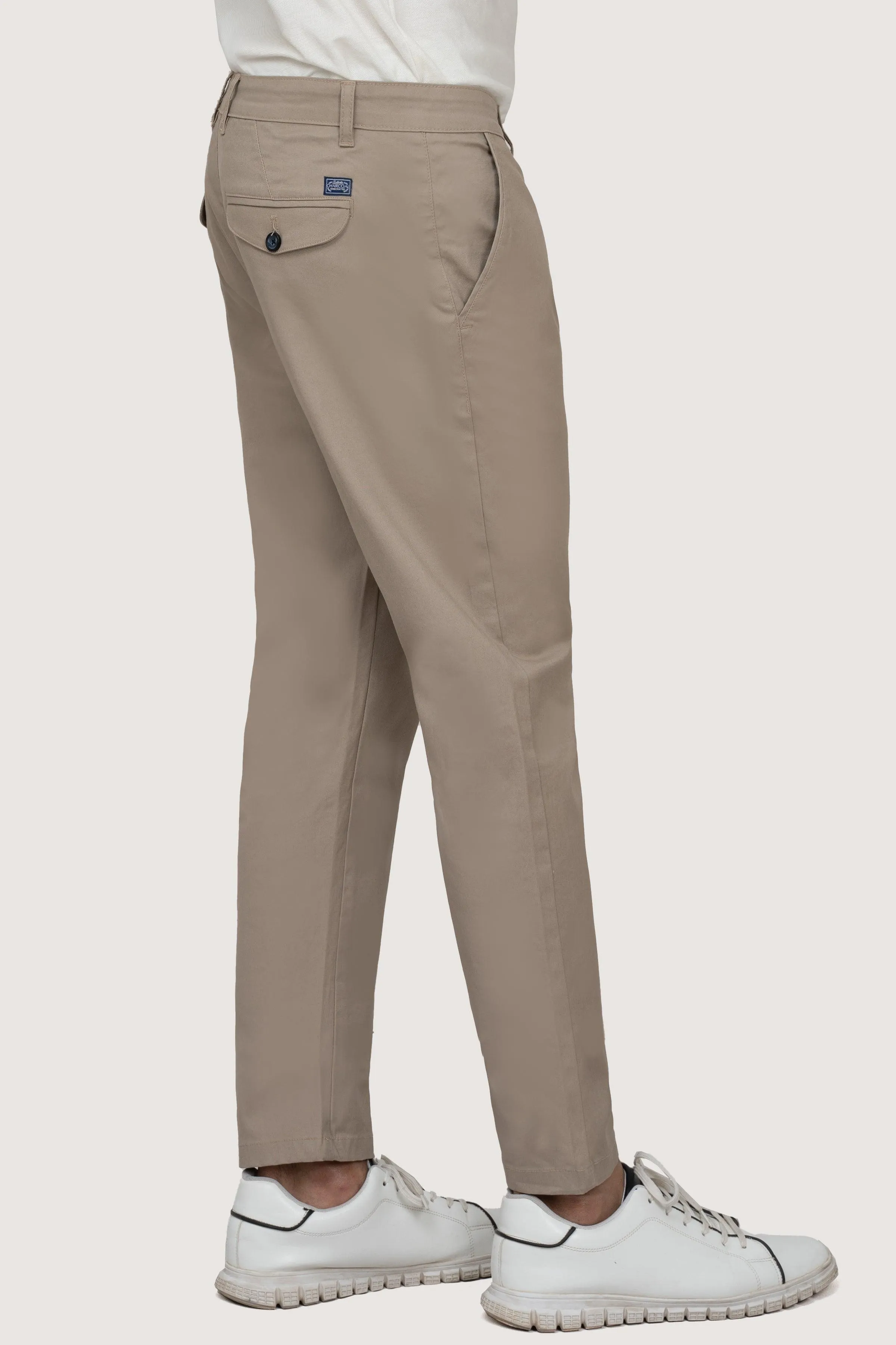 CROSS POCKET TWILL SLIMFIT PANT LIGHT KHAKI