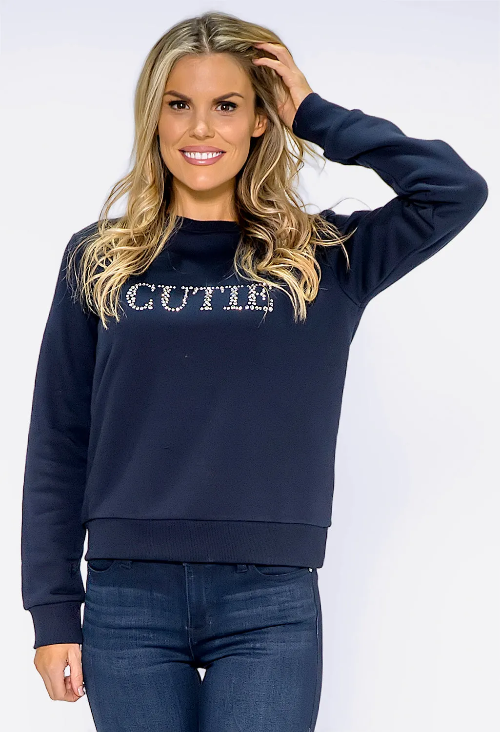 Cutie Navy Sweatshirt