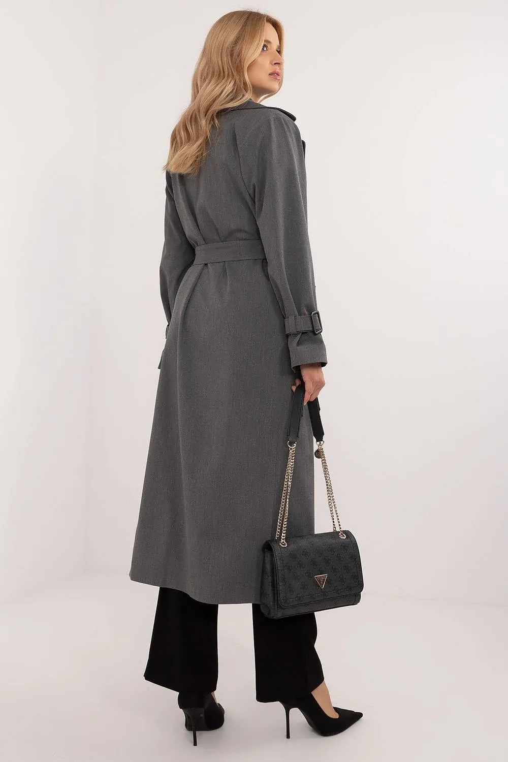 Dark Grey Lightweight Trench Coat