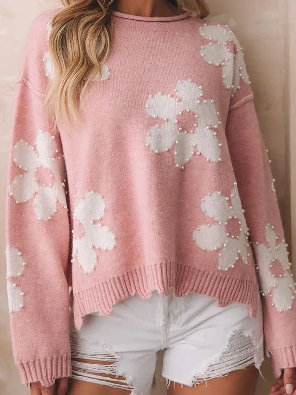 Darnella Floral Pearl Sweater