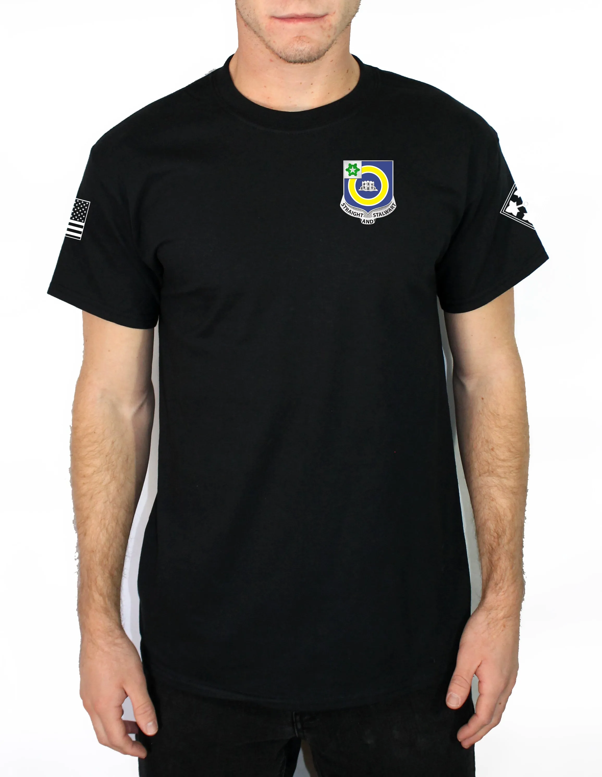 Diablos 50-50 Blend Black Unisex PT Short Sleeve Shirt. This shirt is NOT Approved for PT