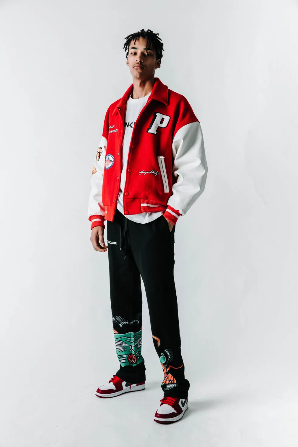 DONCARE (AFGK) "Prince Charming Varsity Jacket" - RED