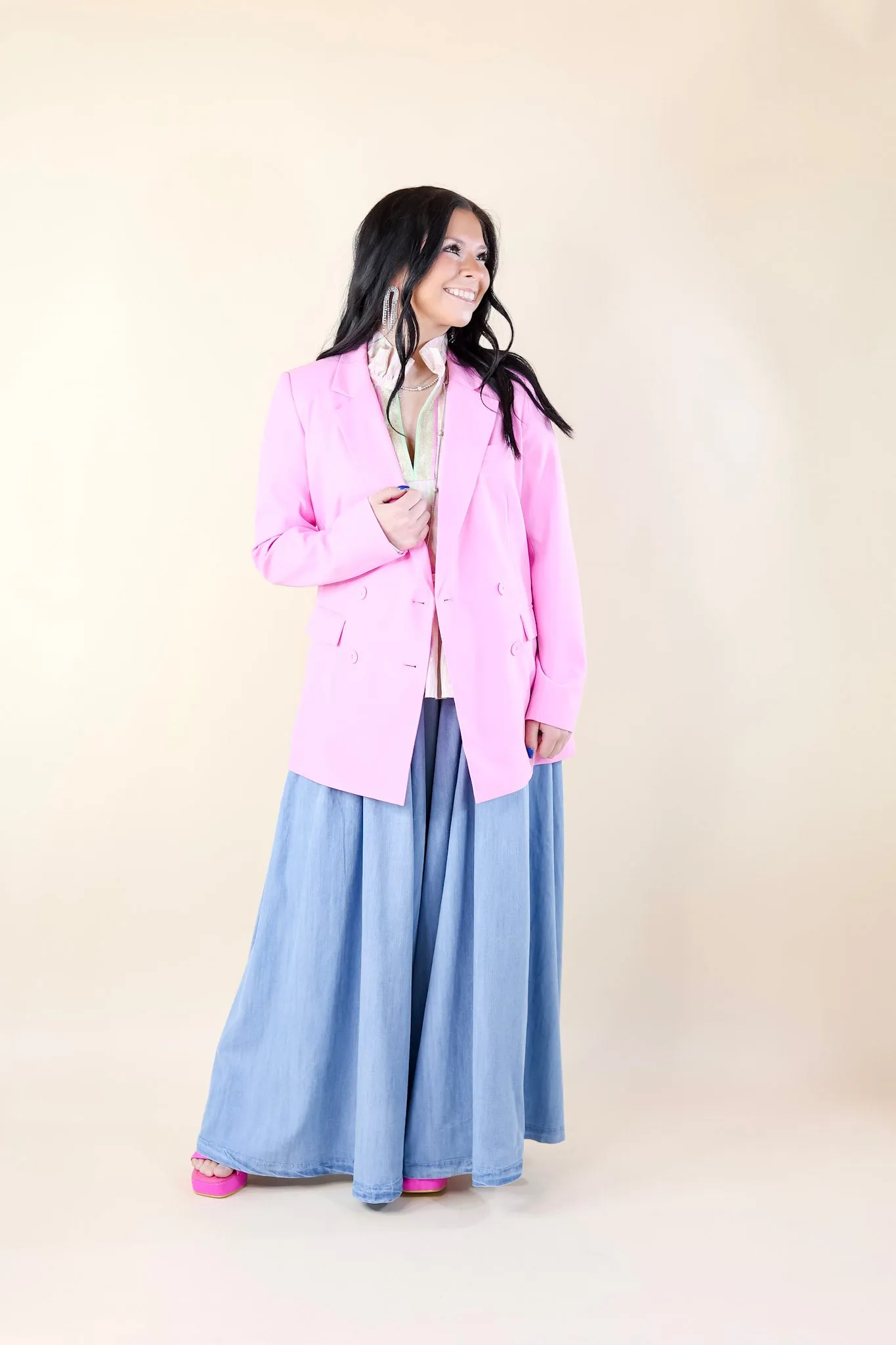 Emily McCarthy | Bristol Blazer in Bon Bon (Pink)