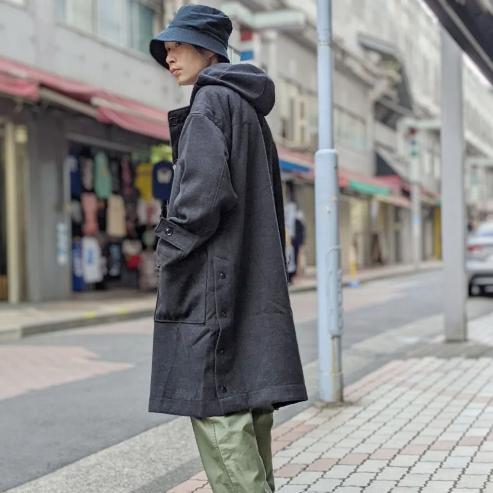 Engineered Garments - Oversized Fireman Duffle Coat - Polyester Fake Melton - LN211