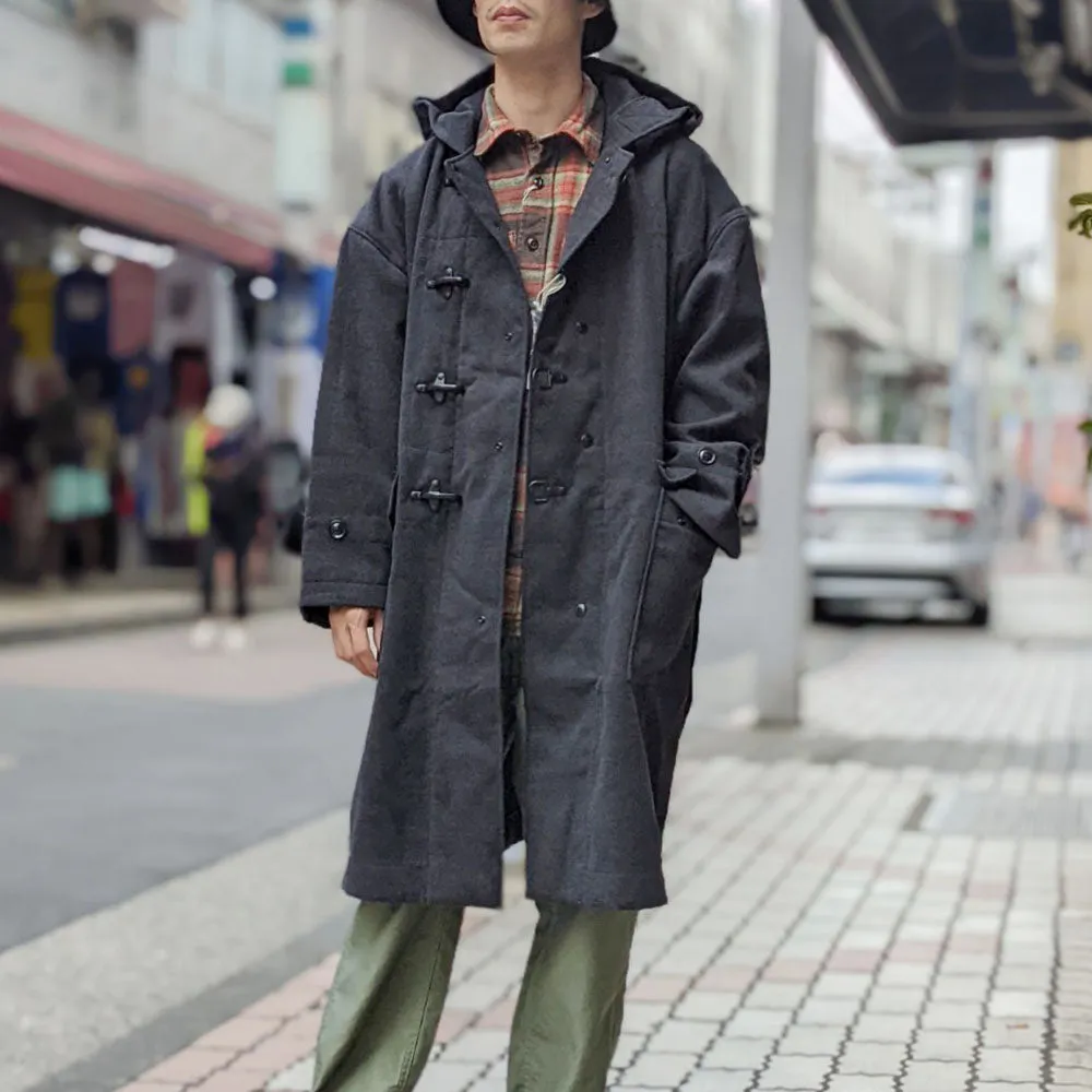 Engineered Garments - Oversized Fireman Duffle Coat - Polyester Fake Melton - LN211