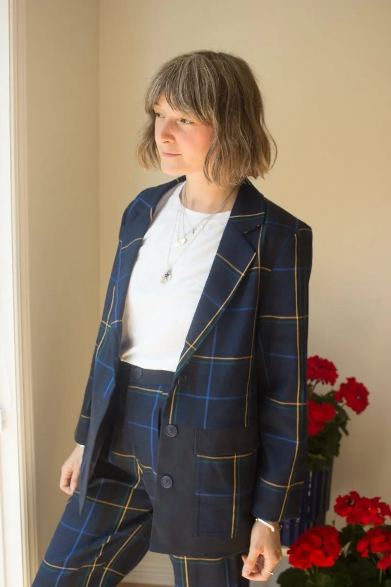 Eve Gravel Lawers Blazer - Tartan (Online Exclusive)