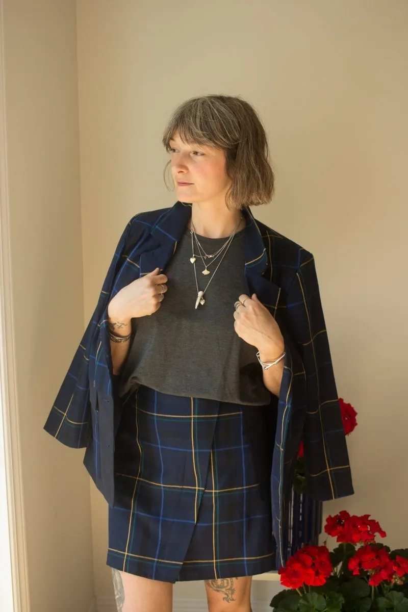 Eve Gravel Lawers Blazer - Tartan (Online Exclusive)