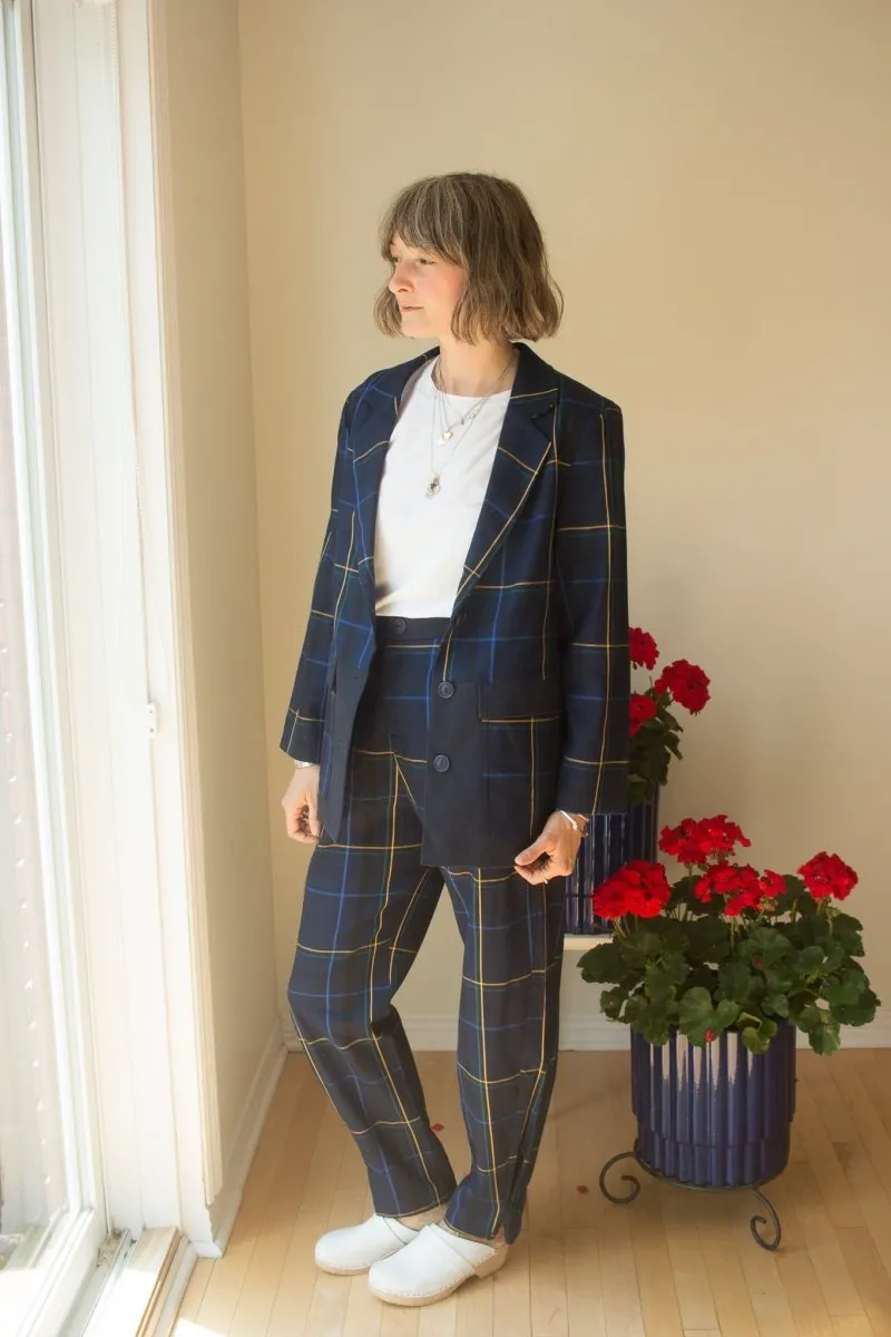 Eve Gravel Lawers Blazer - Tartan (Online Exclusive)