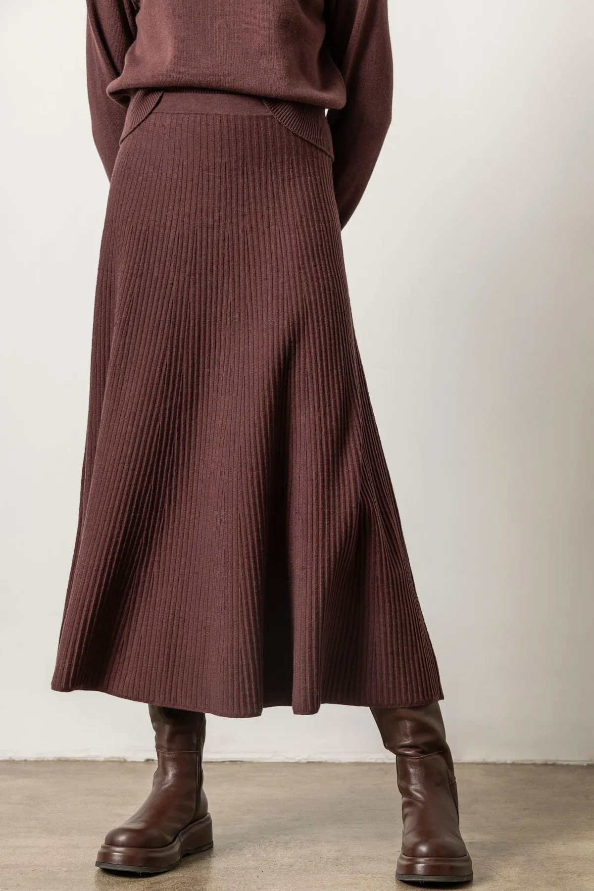 Flared Sweater Skirt