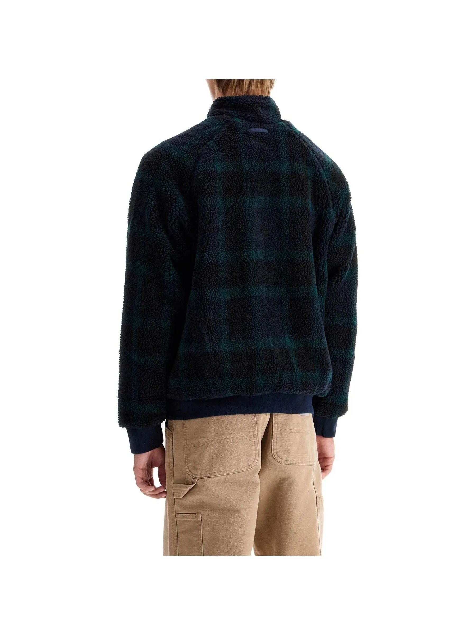 G9 Curly Fleece Plaid Jacket