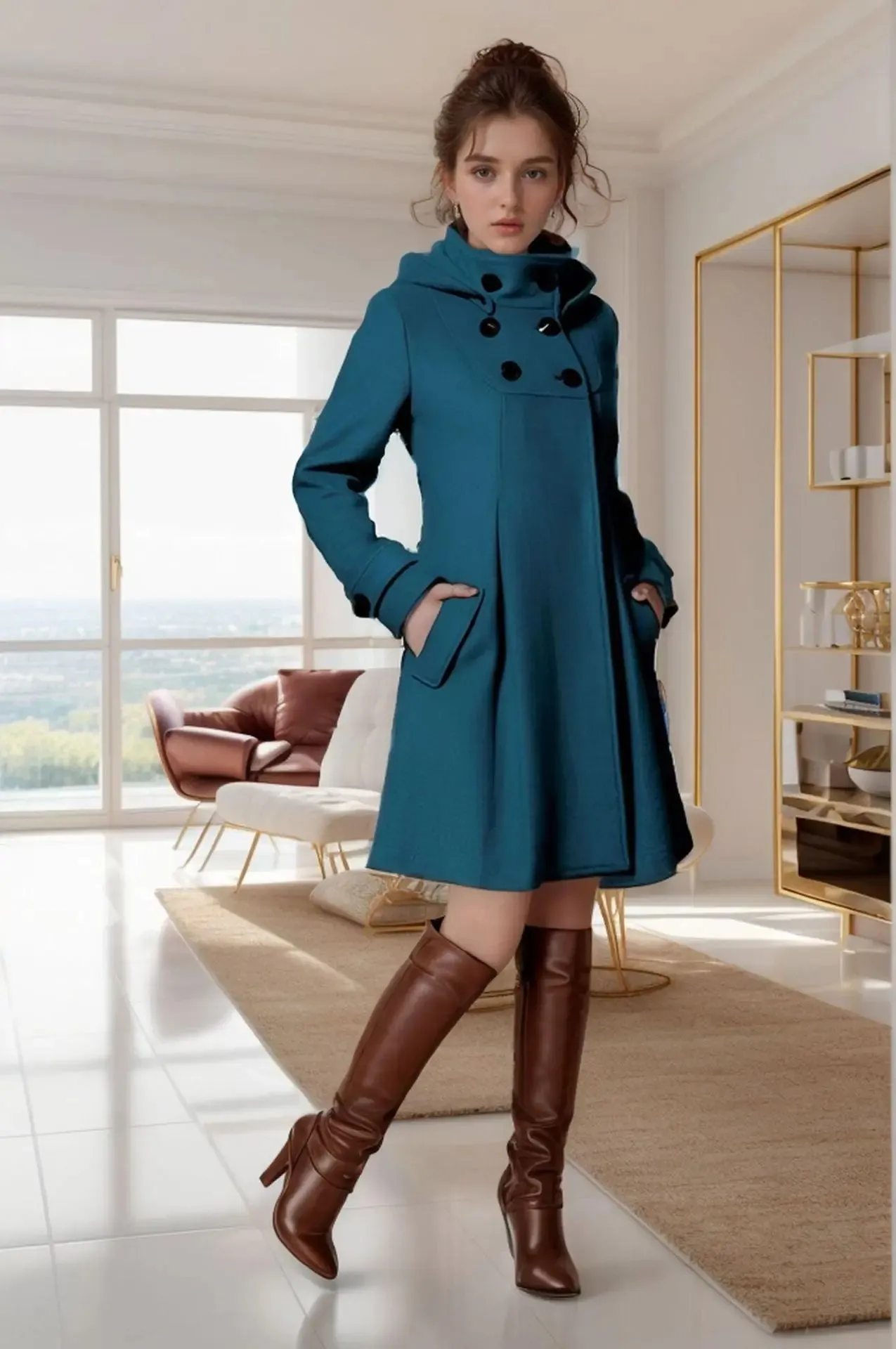 Gaia - Elegant Women's Dress Coat for Versatile Style and All-Day Comfort