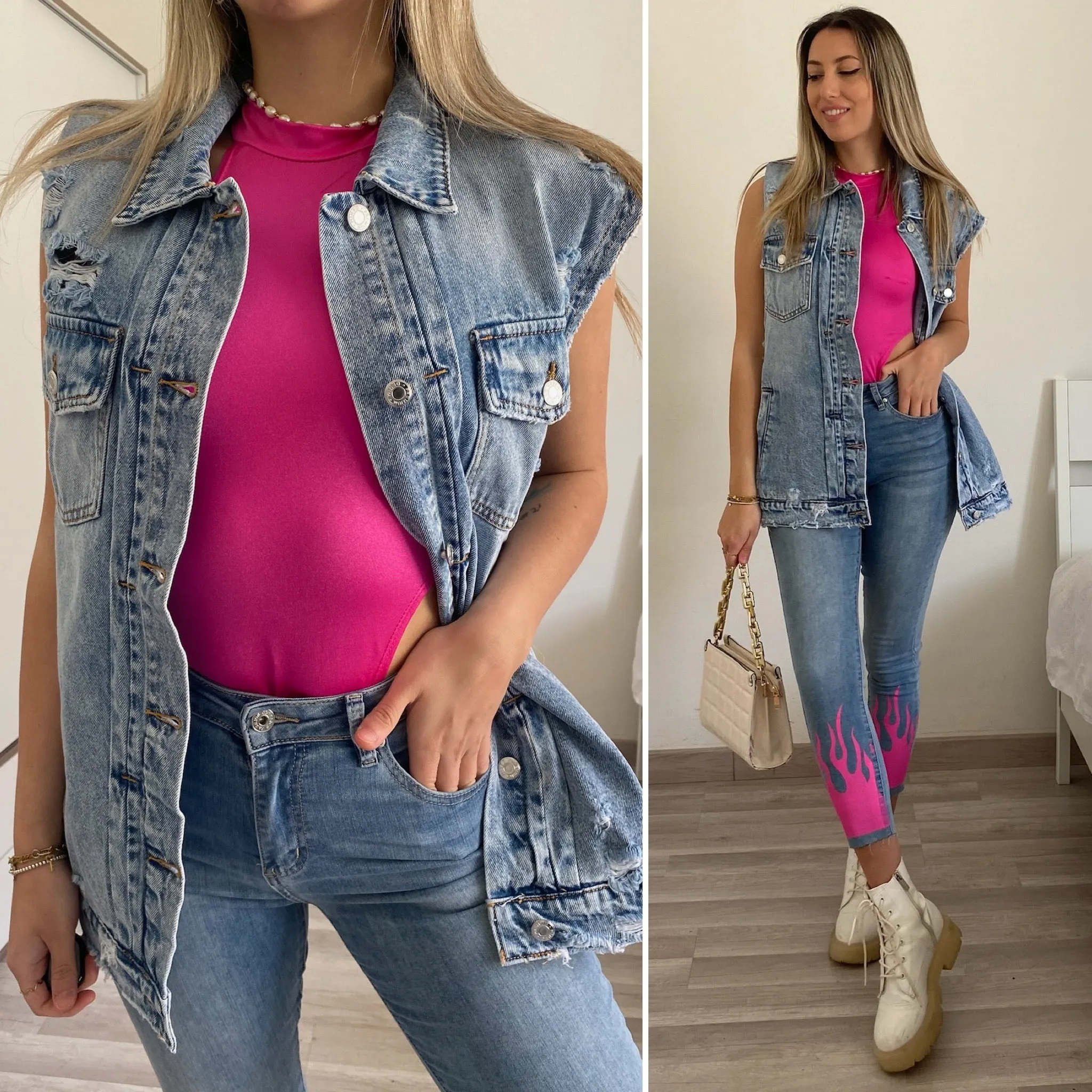 Gilet in jeans