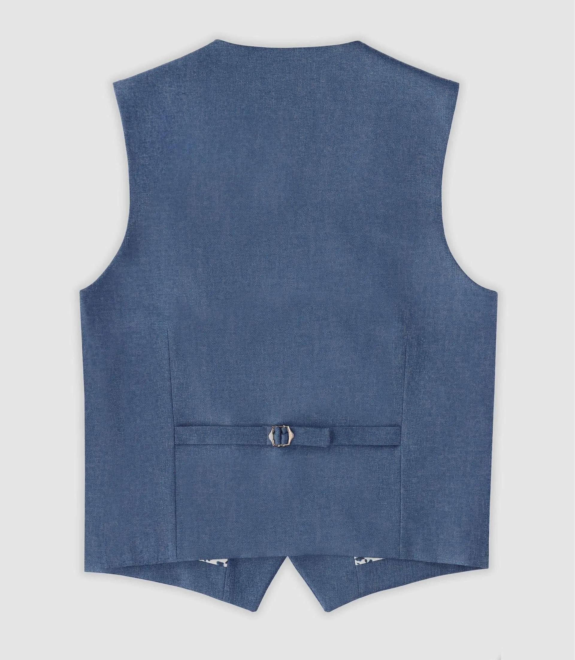 Gilet ville bleu effet denim