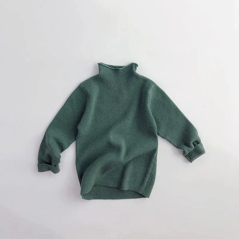 Half Turtleneck Solid Pullover