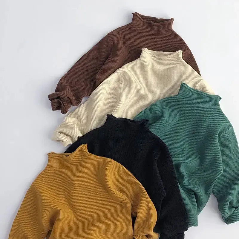 Half Turtleneck Solid Pullover