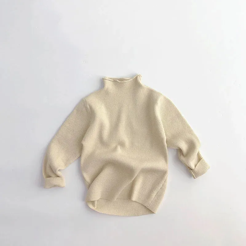 Half Turtleneck Solid Pullover