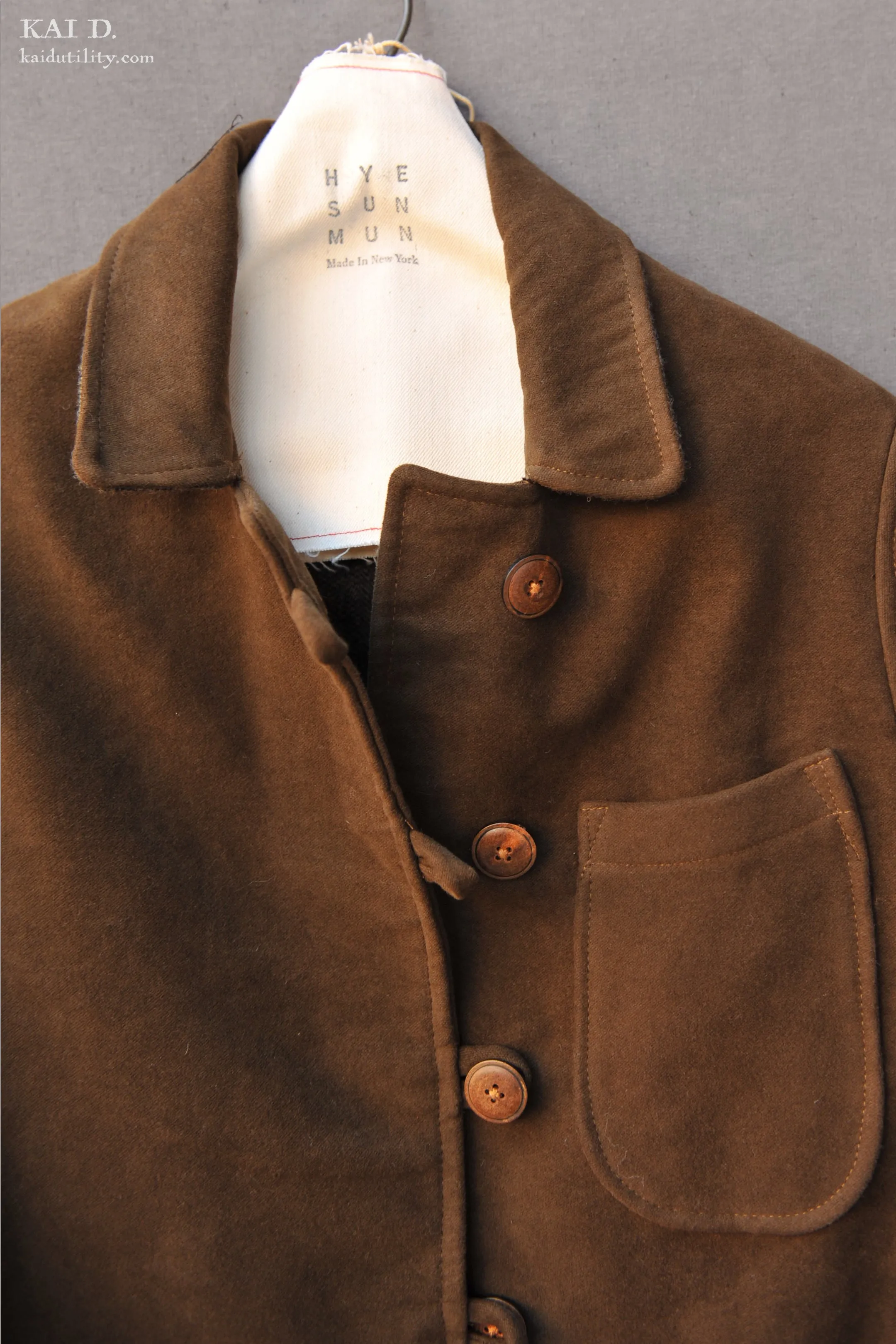 Heavy Moleskin Mead Jacket -  Brown