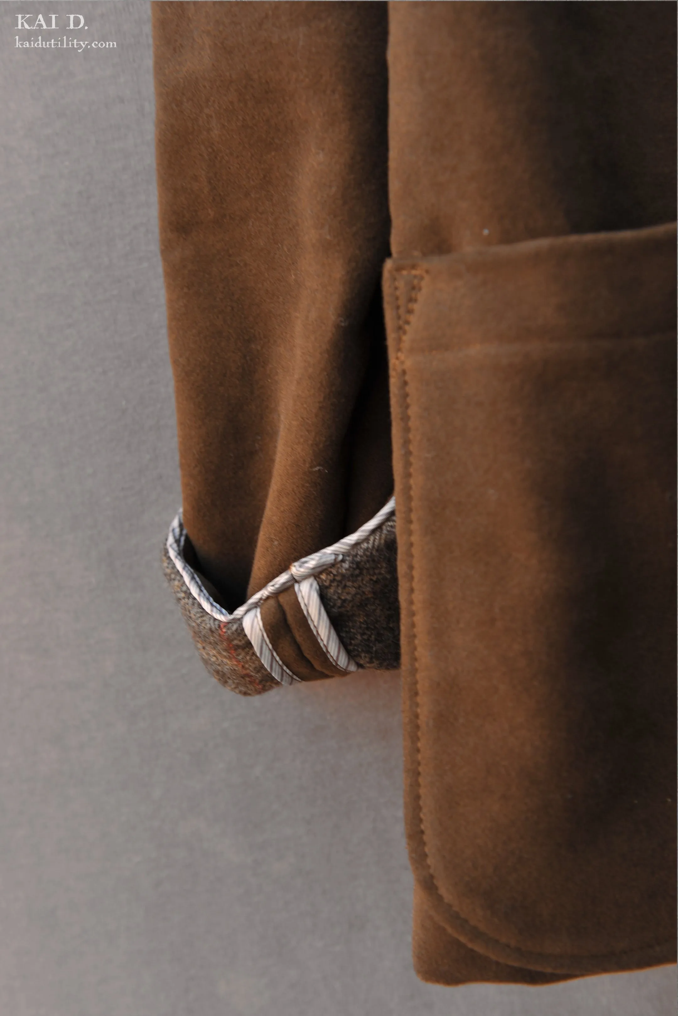 Heavy Moleskin Mead Jacket -  Brown