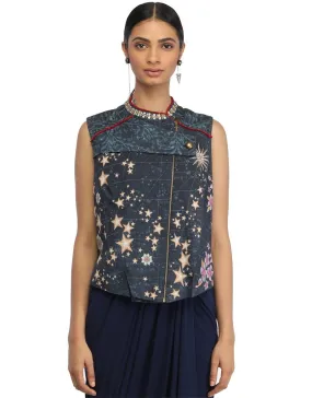 Khadi Gilet- Navy