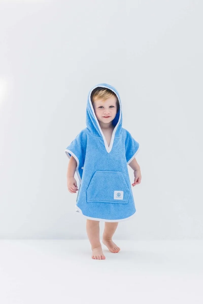 KIDS TOWEL PONCHO - Deep Blue