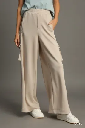 Latte Cargo Wide Leg Pants