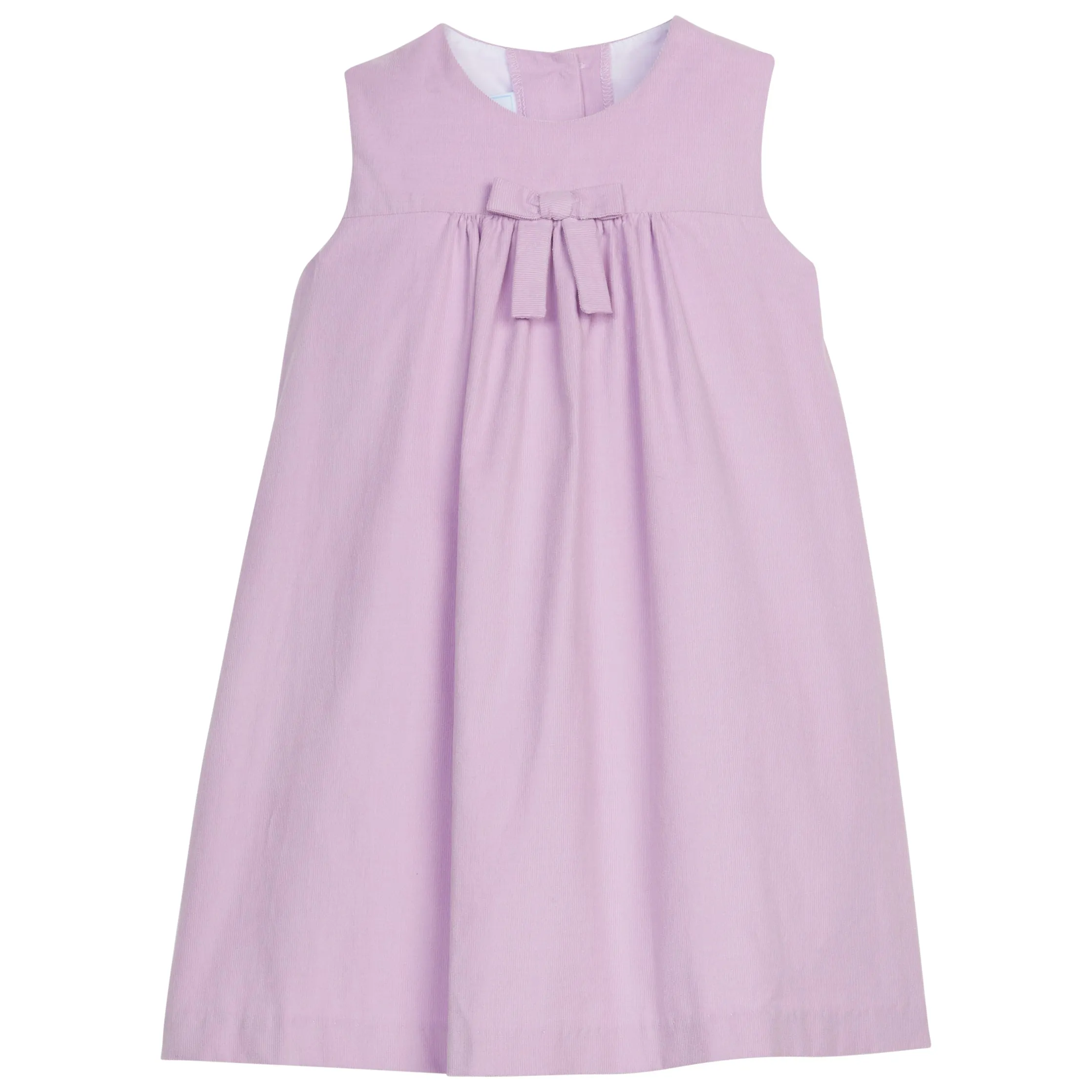 Lavender Corduroy Pleated Bow Jumper