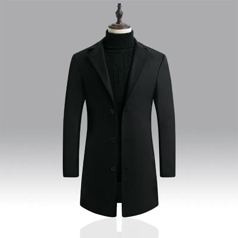 Long trench coat men's