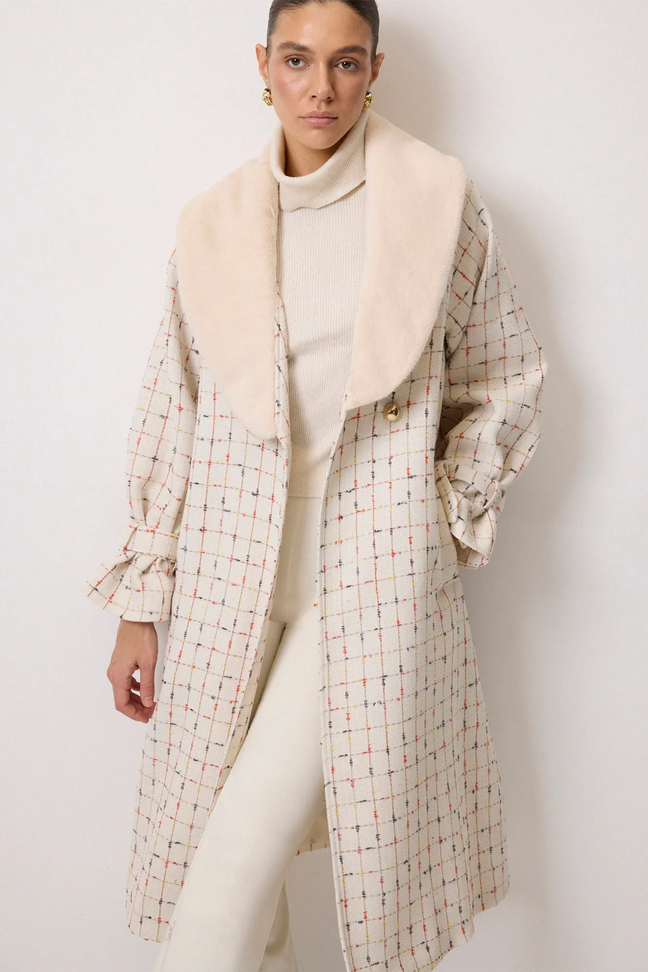 LONG TWEED COAT