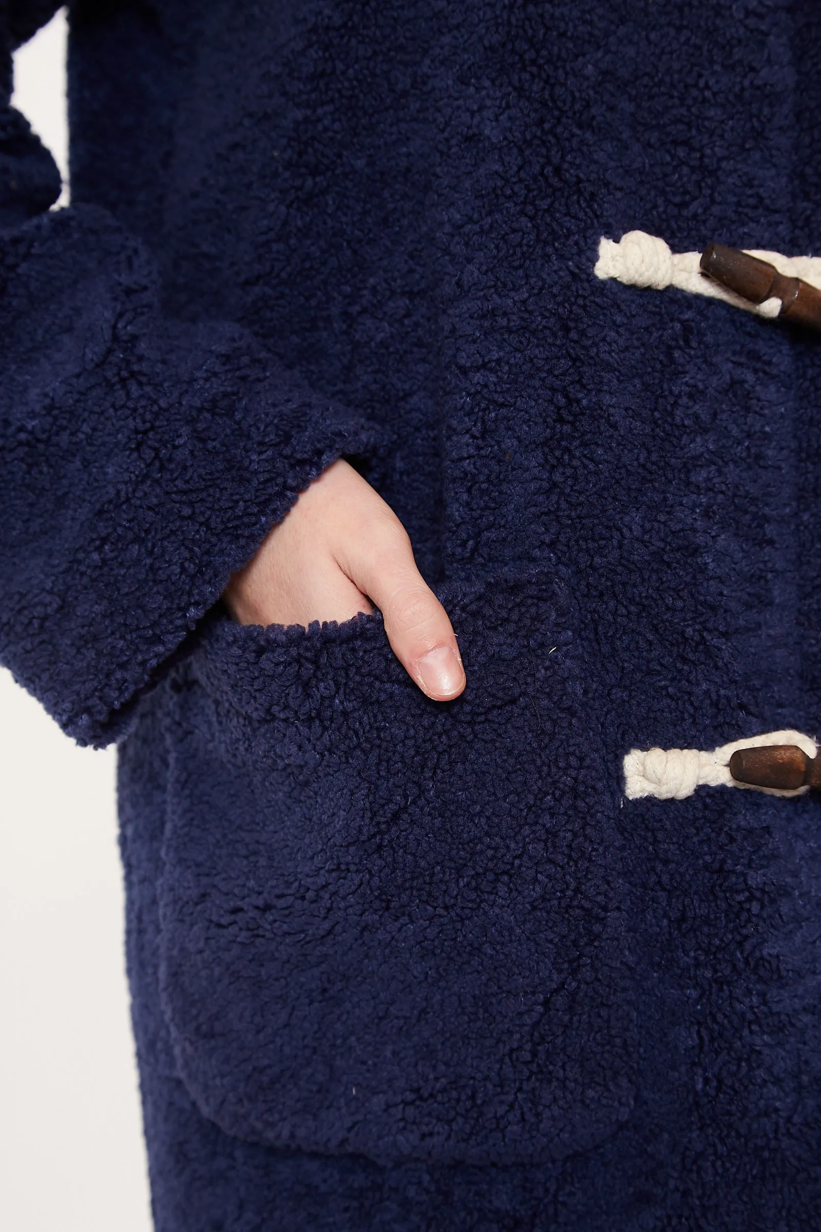 Louche Narimane Borg Duffle Coat - Navy