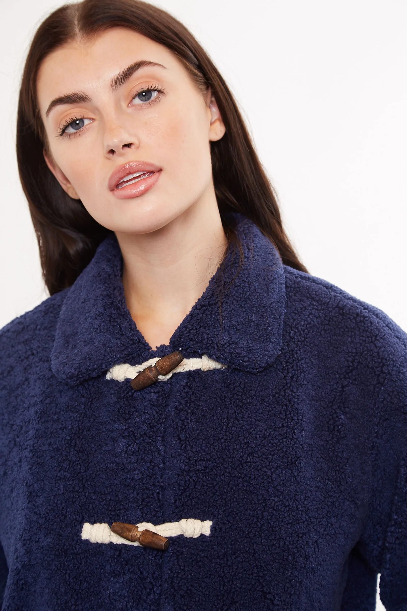 Louche Narimane Borg Duffle Coat - Navy