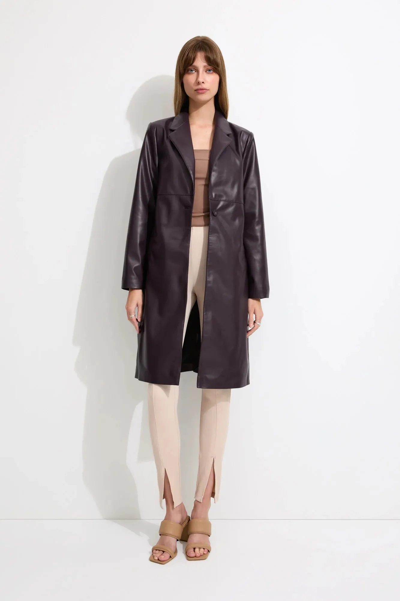 Mack Trench Coat | Aubergine