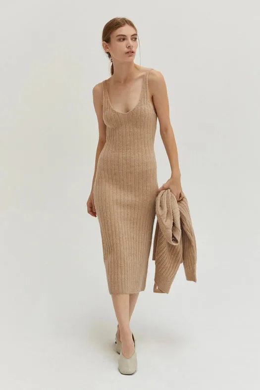 Mave Brushed Ribbed Sweater Dress Two-Piece Set