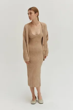 Mave Brushed Ribbed Sweater Dress Two-Piece Set